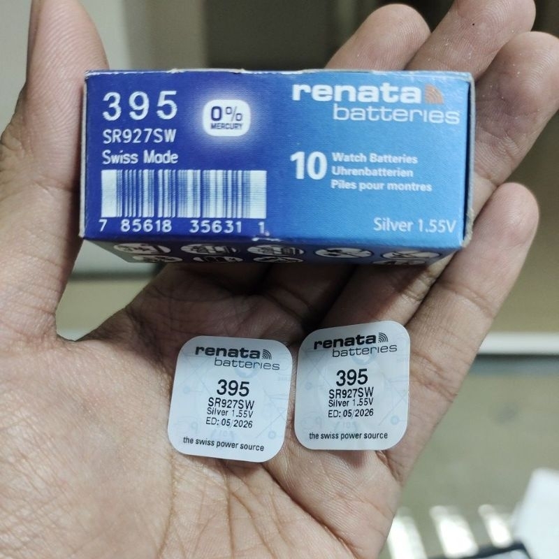 baterai renata 927 sr927sw 395 swiss made original - baterai jam tangan 927 original