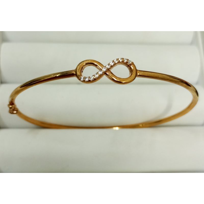 gelang emas bangle hala gold abadi collection - 16k