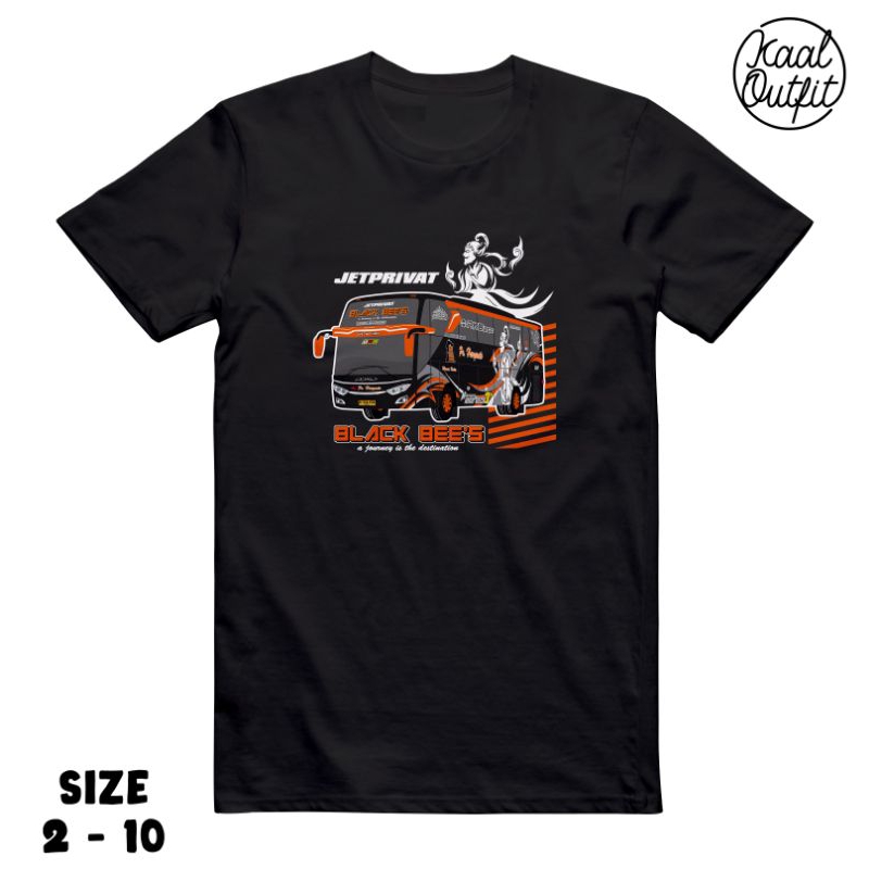 Kaos Anak Bus Haryanto Black Bee Custom