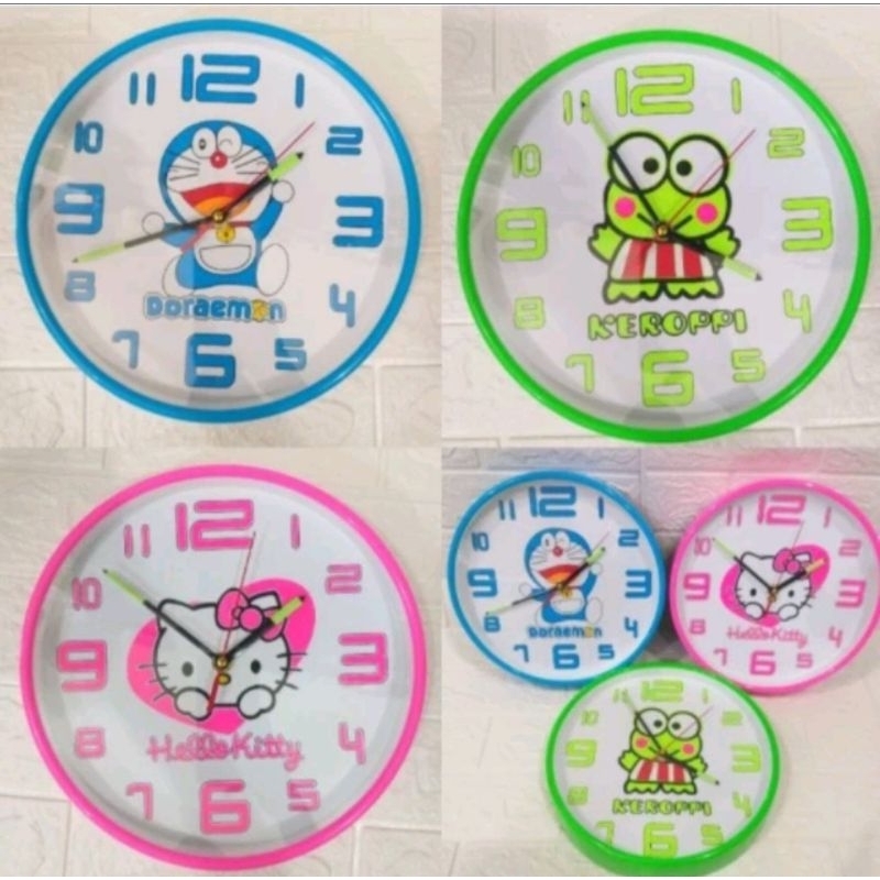 JAM DINDING OGANA GLOW IN THE DARK JAM DINDING KARAKTER/  Jam dinding import glow in the dark M22 / 