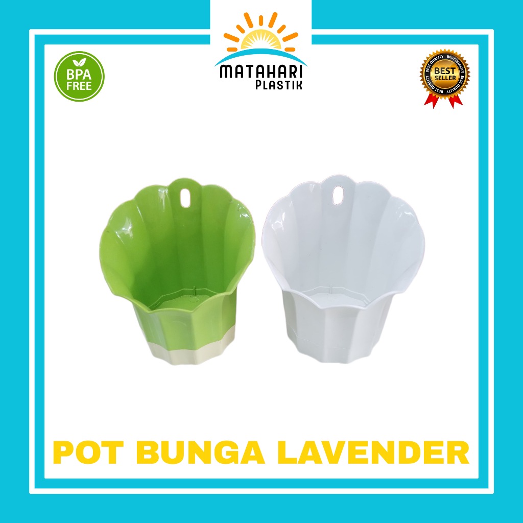 Pot Bunga Lavender/Pot Bunga Tempel/Pot Bunga Tembok/Pot Bunga Plastik