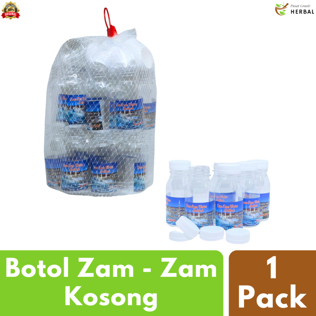 

Botol Air Zam Zam / Zamzam Kosong Kecil 30ml 50ml 60ml 80ml 1Pack (30Pcs) Oleh Oleh Haji Dan Umroh