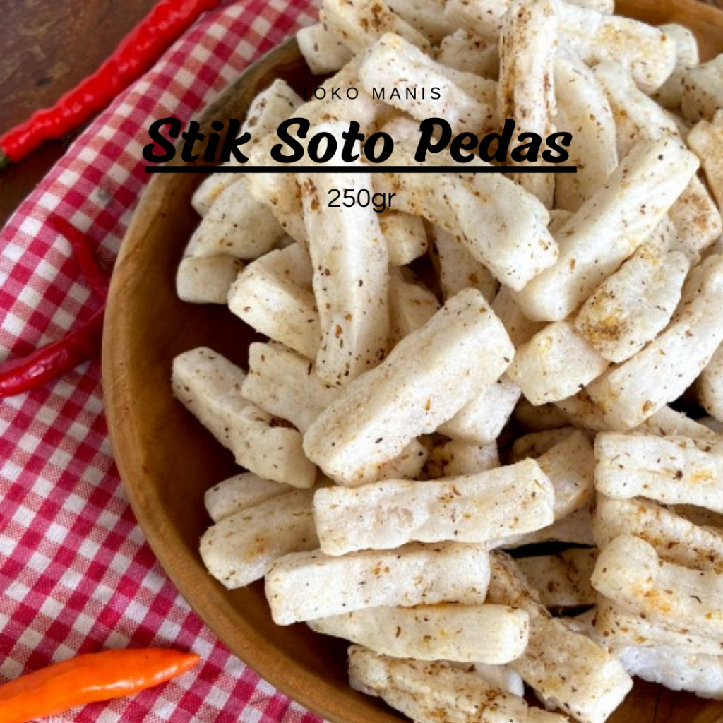 

STIK SOTO PEDAS | KERUPUK STIK PEDAS