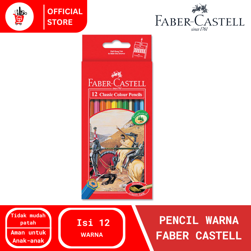 

Color Pencil | Pencil Warna Faber Castell Classic 12 Warna