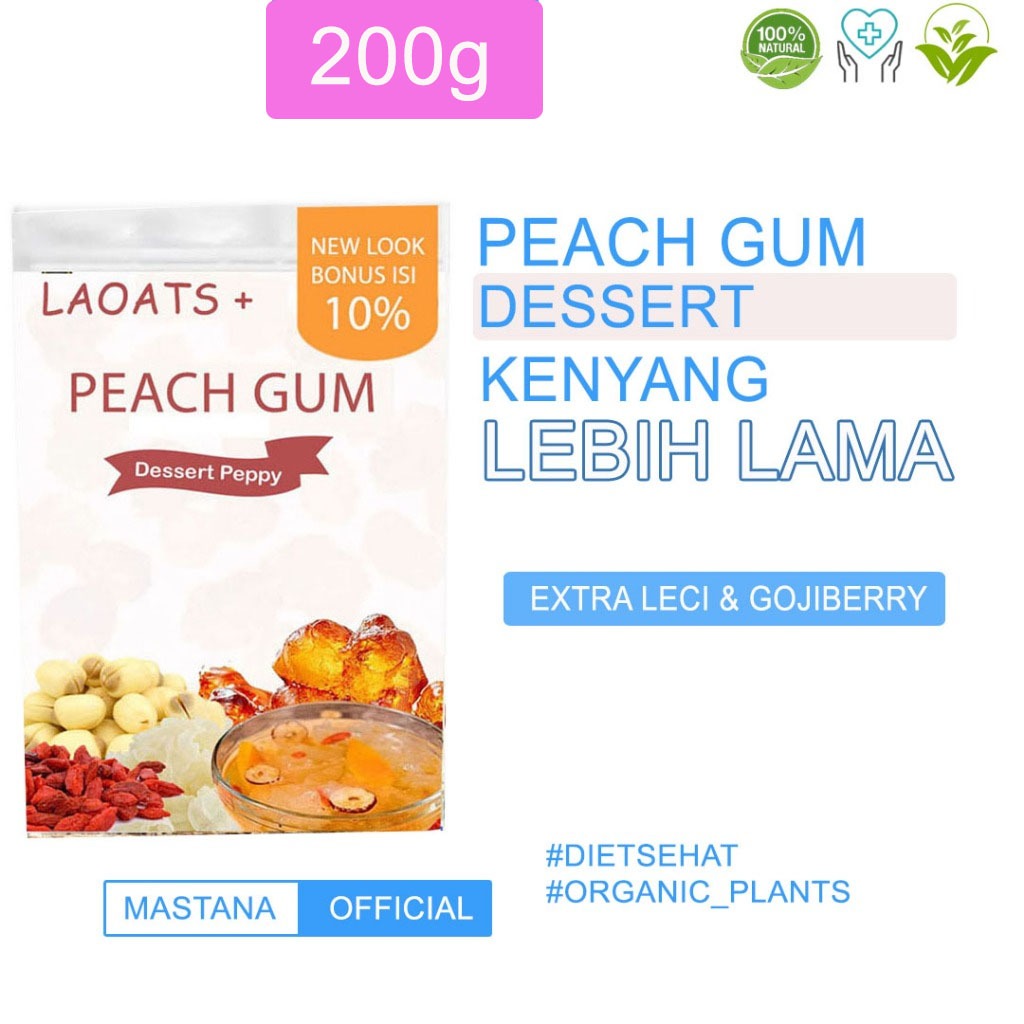 

Peach Gum Dessert Penurun Berat Badan Minuman Diet Sehat Pelangsing Badan Laoats