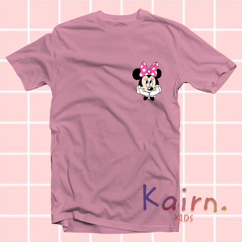 KAOS ANAK MINNIE MOUSE / KAOS ANAK PEREMPUAN / T-SHIRT MINNIE MOUSE