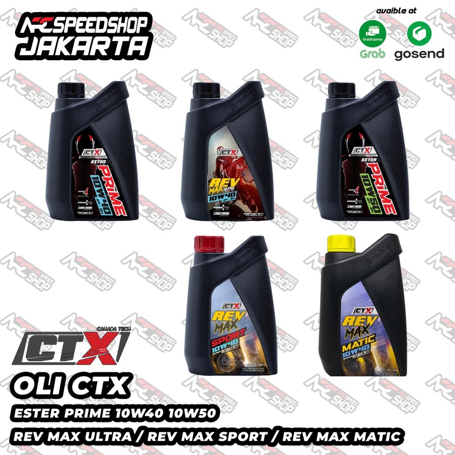 OLI CTX ESTER PRIME 10W40 10W50 REV MAX MATIC REV MAX SPORT REV MAX ULTRA 10W40