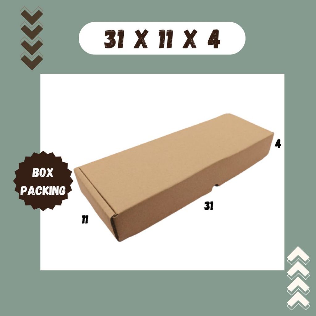 

Box Brownies 31x11x4 LS | Kotak Souvenir | Tempat Pakaian | Kardus Kue Roti | Box Baju | Happy Shop