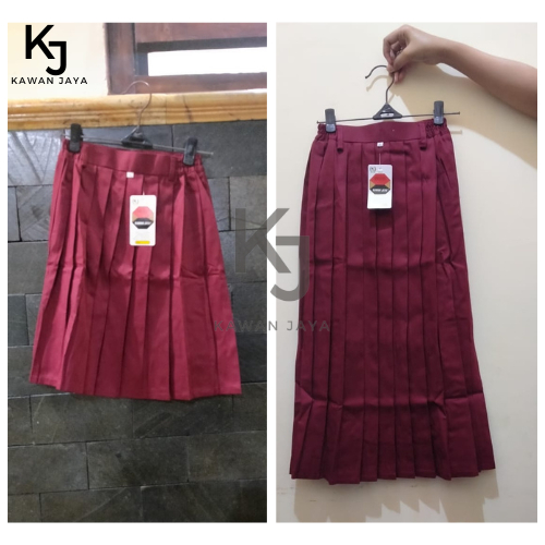 Rok Plisket Merah SD Rok Panjang Merah SD Rok Pendek SD Seragam Sekolah SD Seragam SD Rok Pendek Mer
