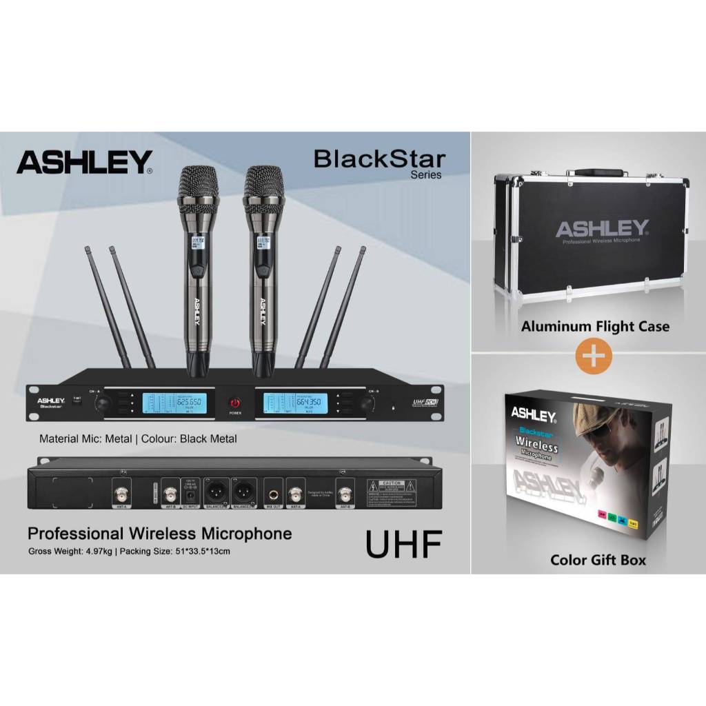 MIC WIRELESS ASHLEY  BLACKSTAR FREE KOPER