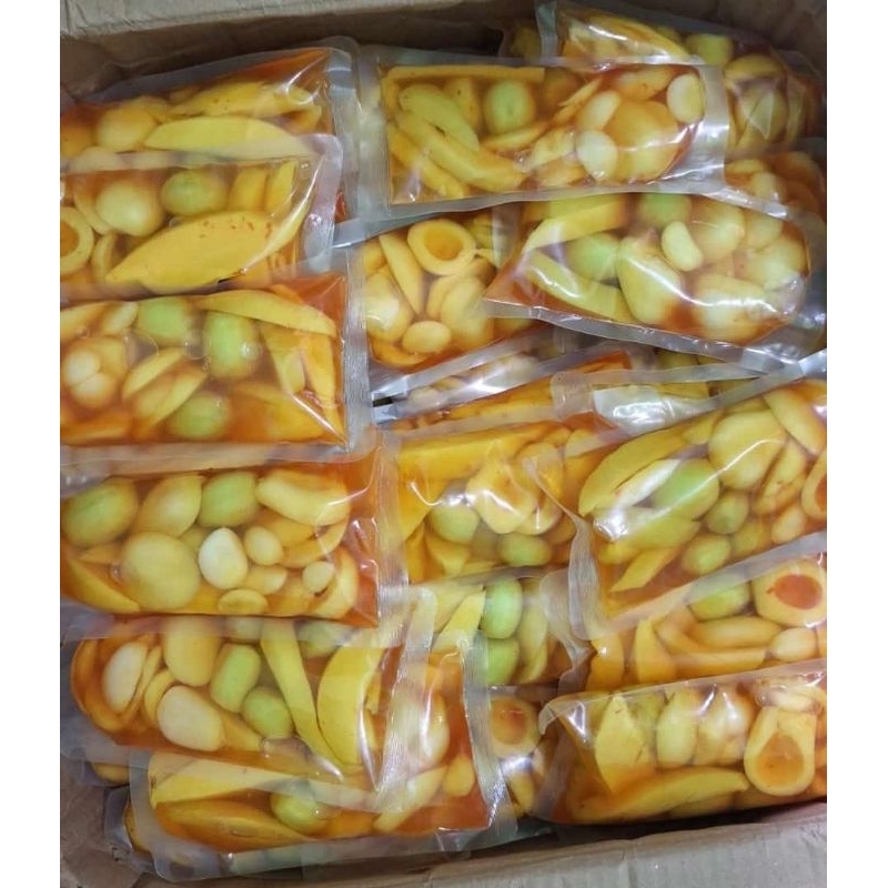 

Asinan Buah Segar pedas mix 3 buah Mangga salak kedondong 400gr