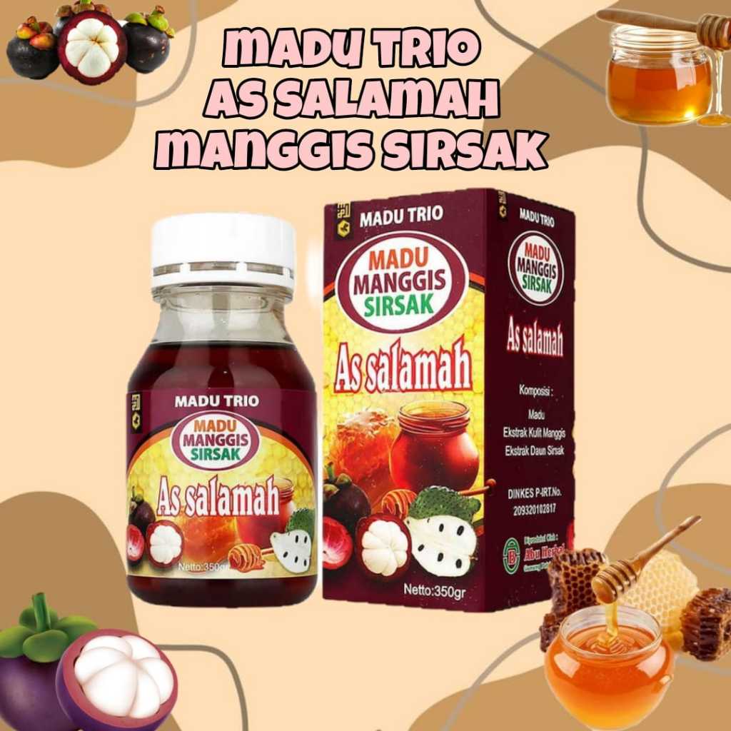 

Madu TRIO assalamah madu manggis sirsak as salamah TRIO 350g