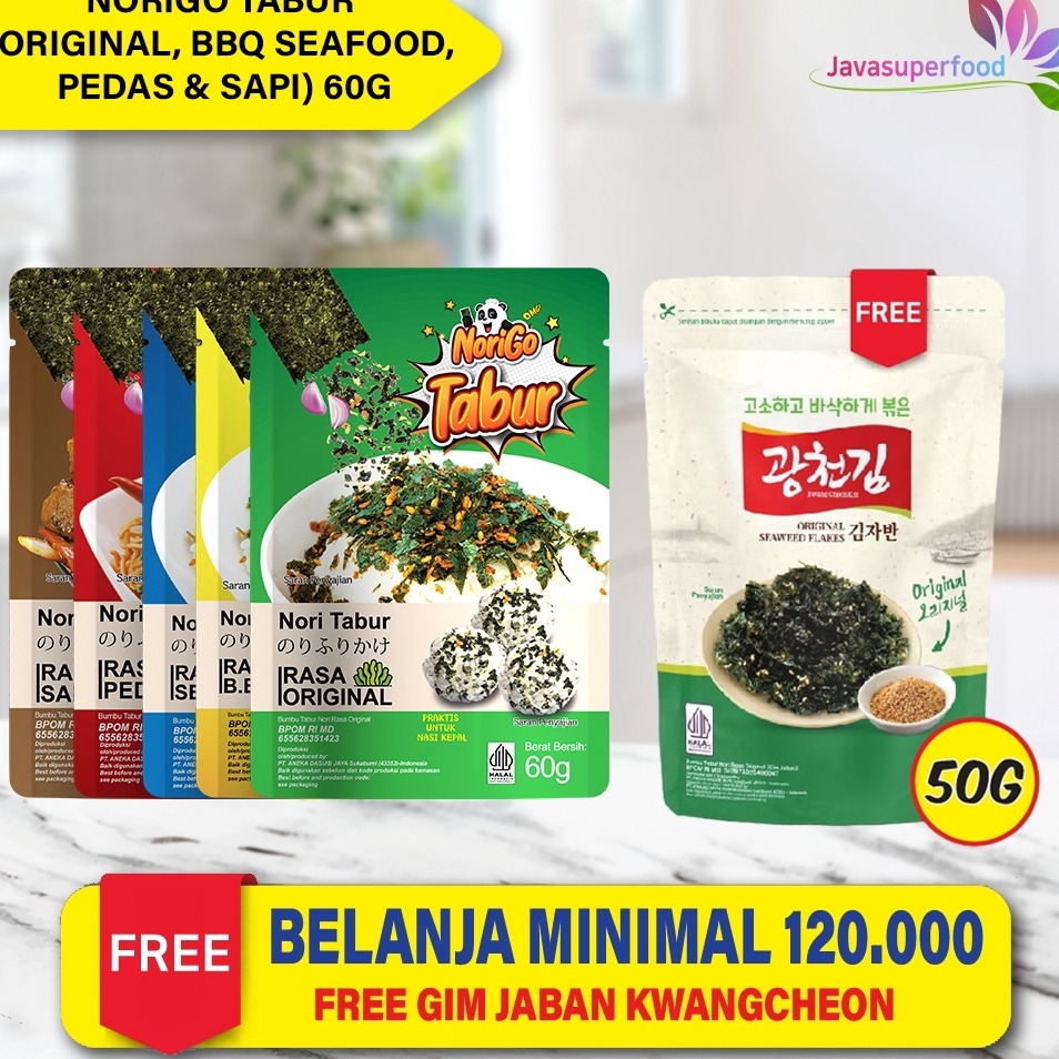 

Nori Tabur Rumput Laut Panggang 6g