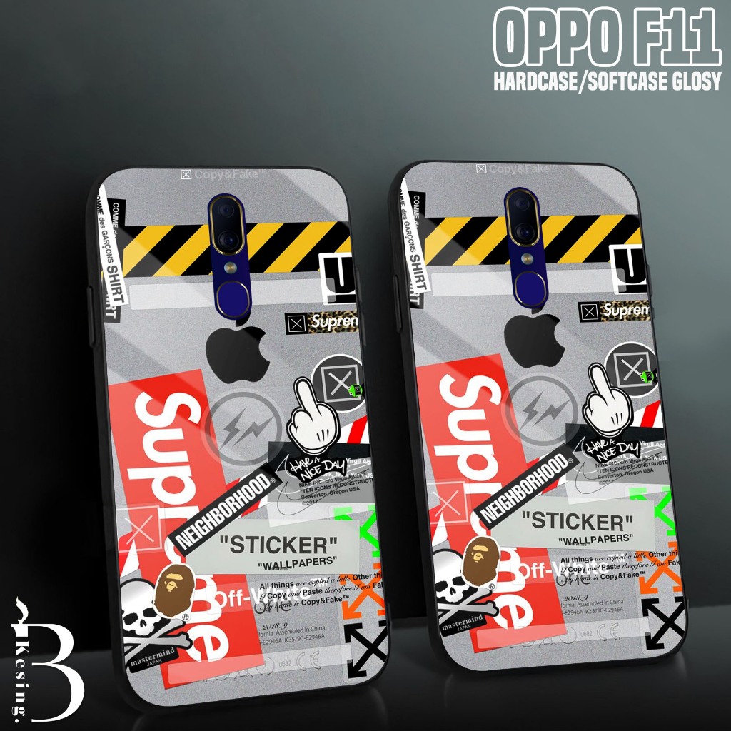 Case OPPO F11 - Casing Hp OPPO F11 Motif BA - Silikon Hp OPPO F11 - Kesing Hp - Softcase Kaca - Peli