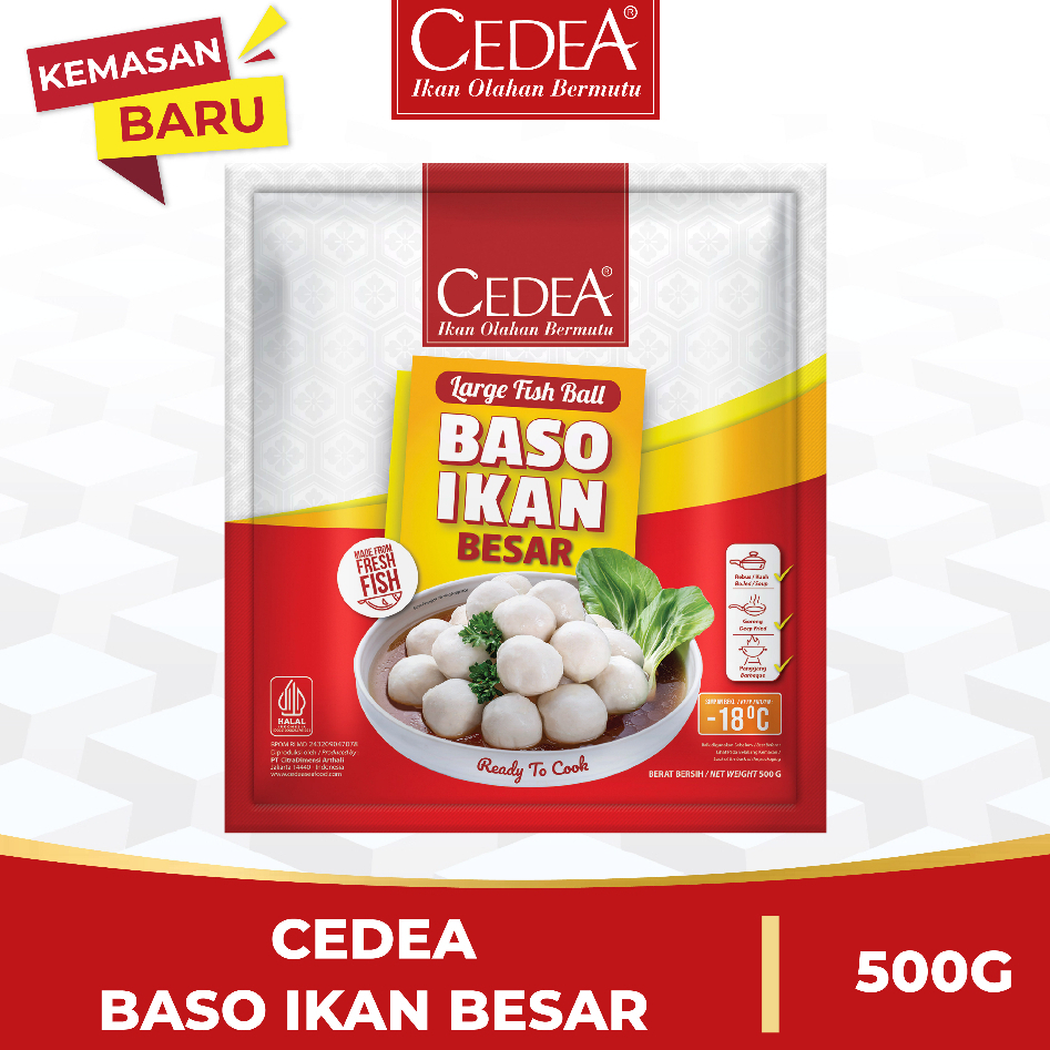 

CEDEA Bakso Ikan Besar Seafood 500gr Baso Suki Halal Enak Premium Kenyal