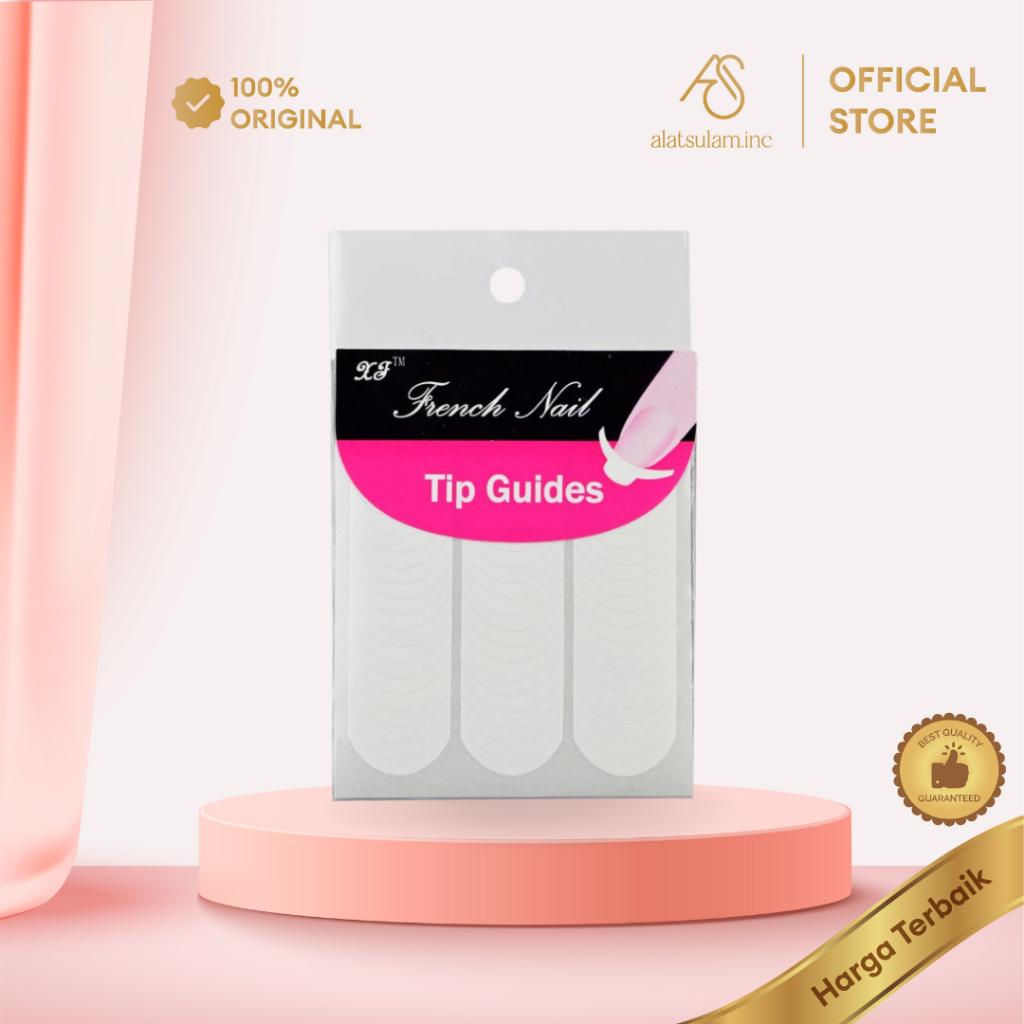 French Nail Tip Guides Ujung Kuku Nail Art Putih