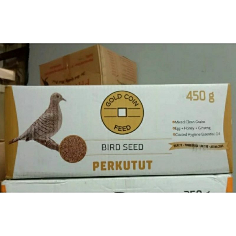 Pakan Gold coin Perkutut 450gr 1 Dus isi 20Pcs