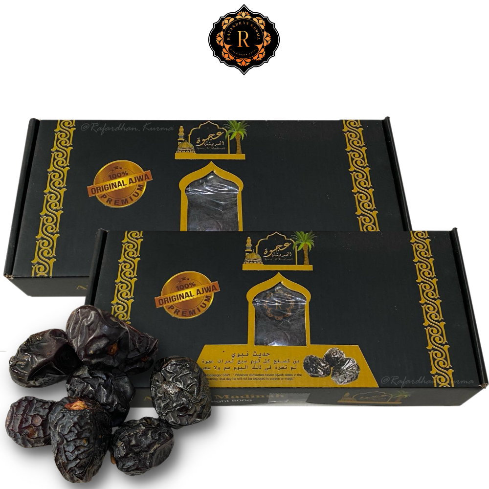 

KURMA AJWA PREMIUM[500GR]//Kurma nabi best quality [DUS AJWA ASLI]