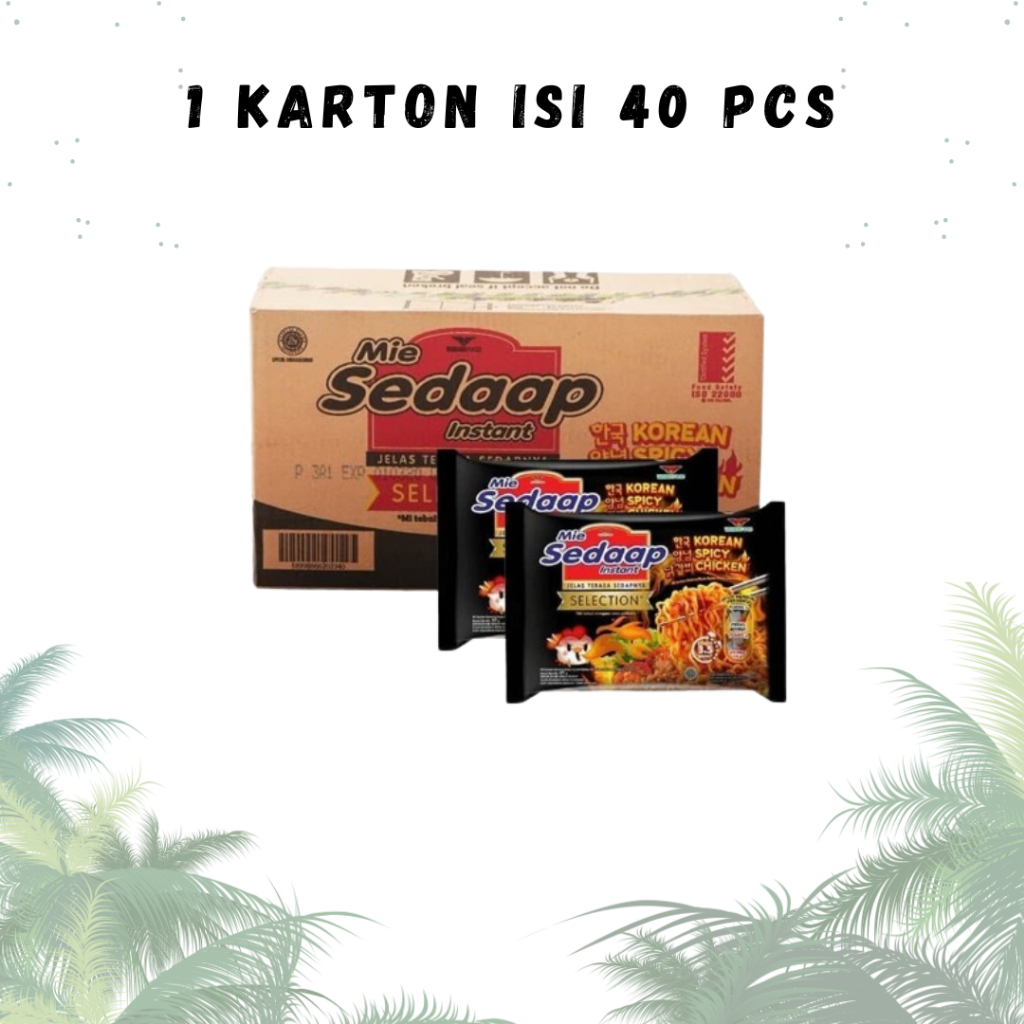 

1 KARTON MIE INSTAN GORENG/ SEDAAP MIE KOREAN SPICY CHICKEN 87 GR