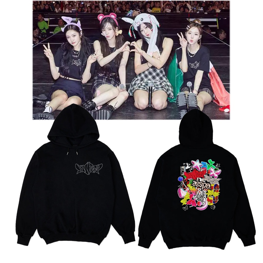 Hoodie KPop Korea aespa we meet again konser 2023