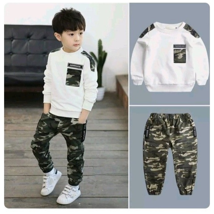 Pakaian Anaj Setelan Baju Santai Anak Lakilaki Baju Plus Celana Ansk Laki2 Berkualitas Oneset 1-6 Th