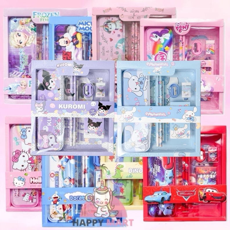 

KODE L4B6 Kotak pensil little pony 6 collors kuromi cinnamoroll