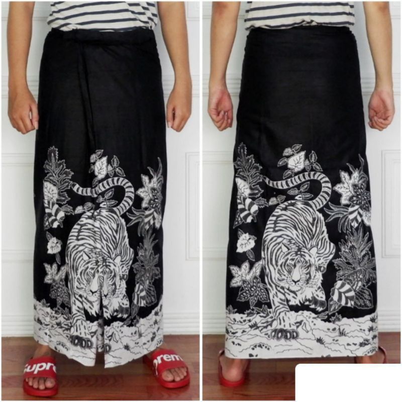Sarung Batik Santri Goyor Pria Dewasa Motif Macan Putih