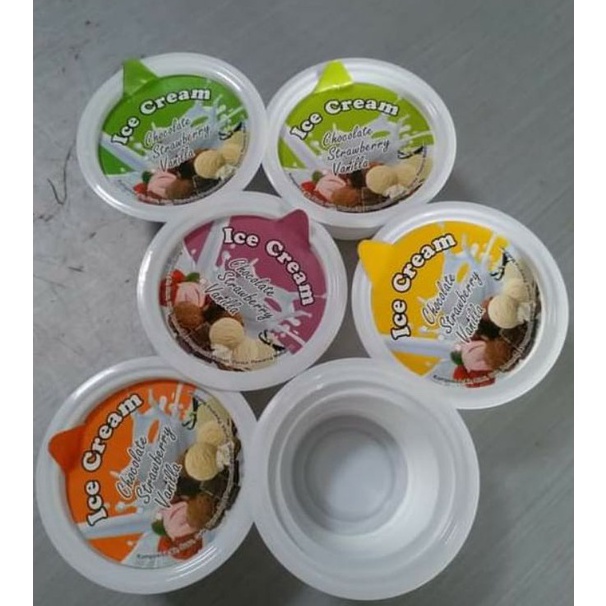 

Segera belanja cup es krim 5ml lengkap tutup sendok