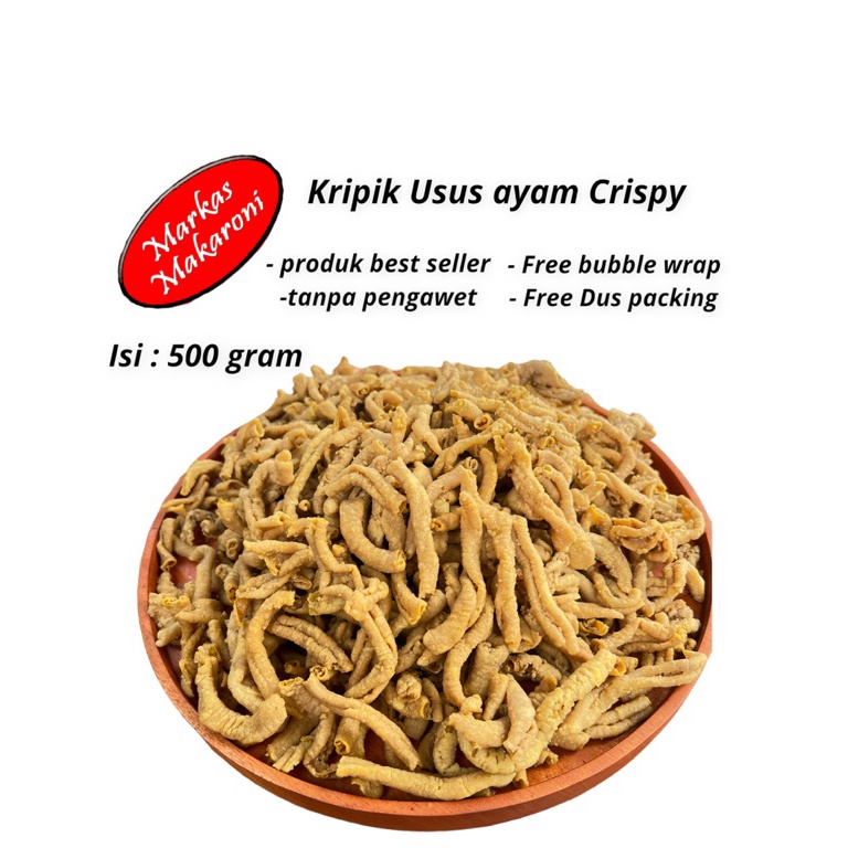 

Miliki sekarang KERIPIK USUS CRISPY ANEKA 5 Gram