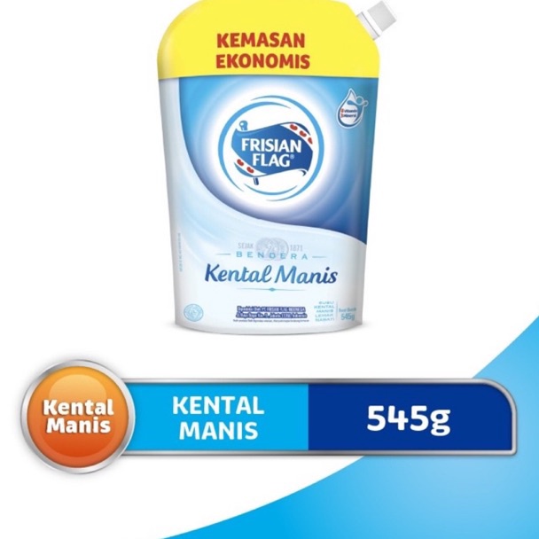 

Lariz manis Frisian Flag Susu Kental Manis Pouch 545gr