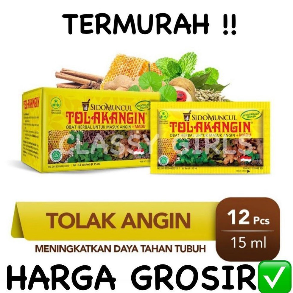 

Star seller Tolak Angin Cair Sido Muncul isi 12 Sachet