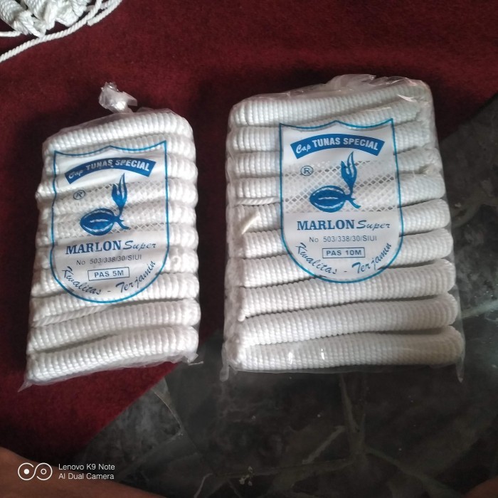 

Tali Marlon Tali Serat Tali Sumbu Pramuka Panjang 5m & 10m