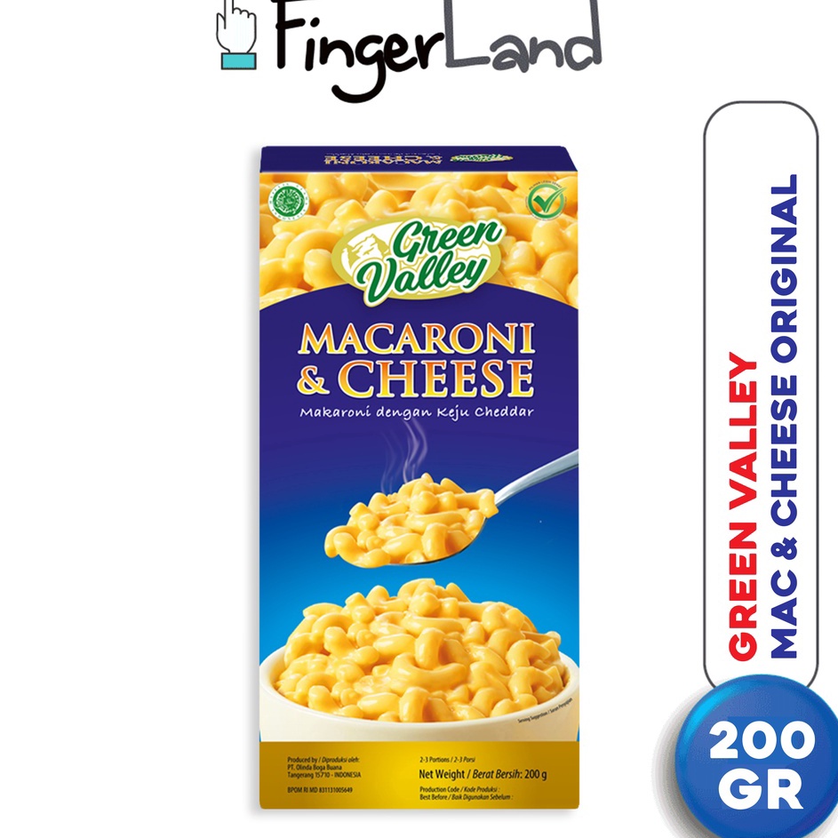 

Harga Kompetitif GREEN VALLEY Macaroni and Cheese 2 gram Mac n Cheese