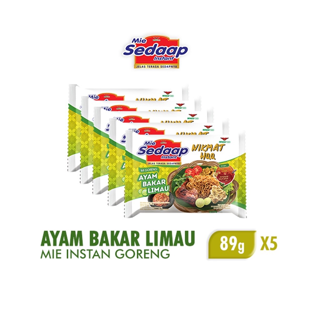 

More Info Here Sedaap Mie Instan Ayam Bakar Limau Bag 89 gr x5