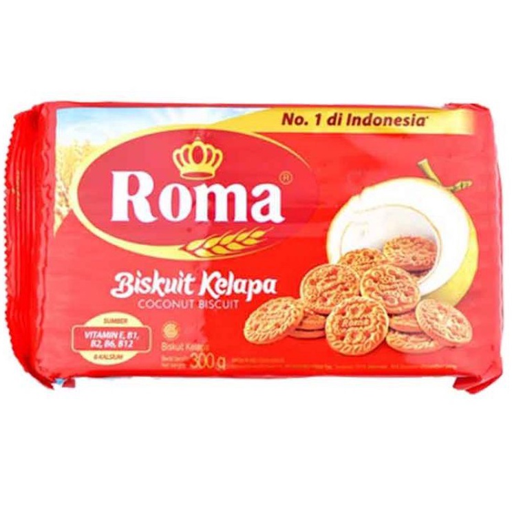 

New Recommended ROMA Kelapa 3 gr BISKUIT Cemilan