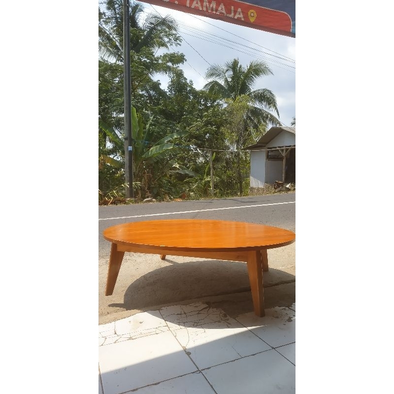 meja lesehan meja bundar bulat 130X30CM