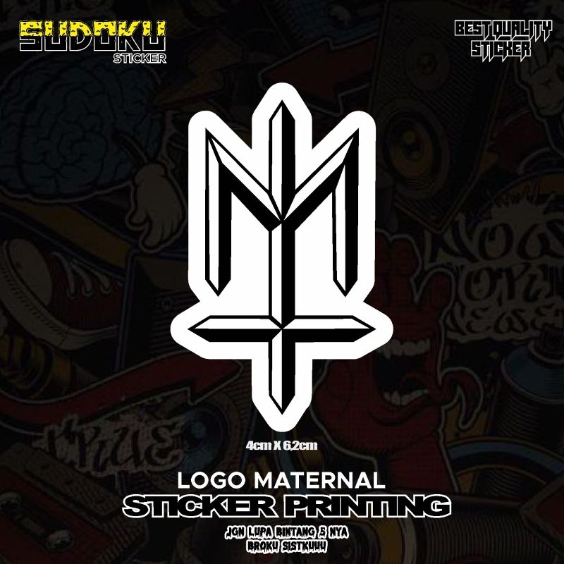 

STICKER STIKER PRINTING LOGO MATERNAL BRAND VIRAL