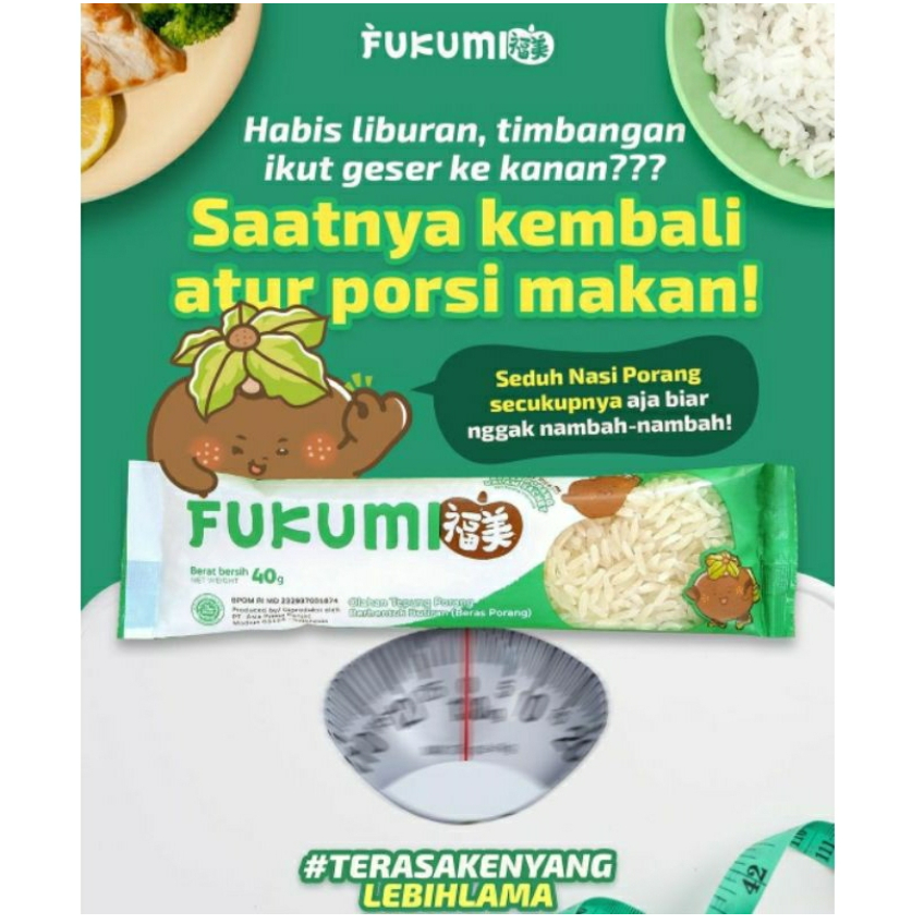 

FUKUMI BERAS PORANG BOX SACHET - Fukumi Shirataki Beras Konjac Rice Diet