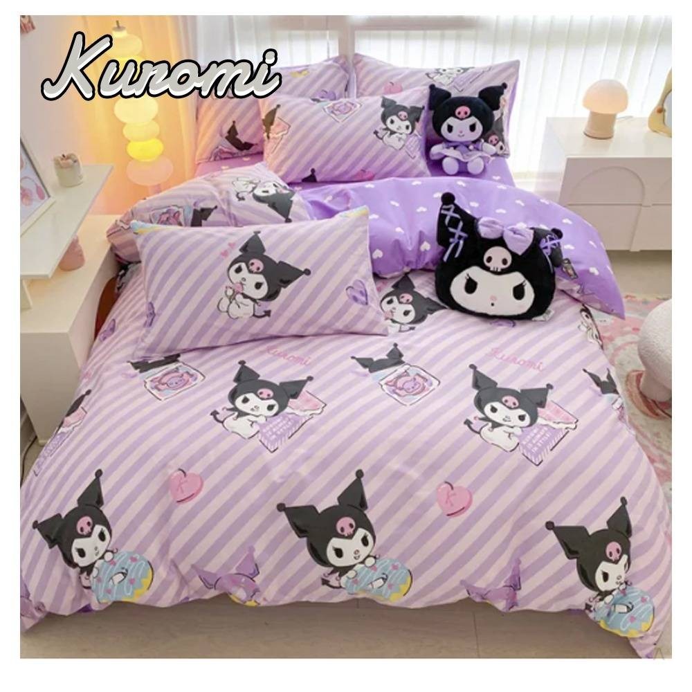 Sprei Katun Anak Motif ESRA KUROMI | Sprei Homemade dari Katun CVC Premium | Sprei Custom