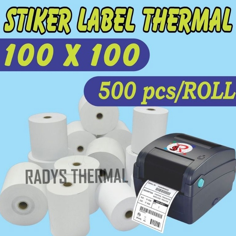 

KODE E5M3 LABEL STIKER THERMAL 1X1MM ISI 5ROLL BARCODE 1X1