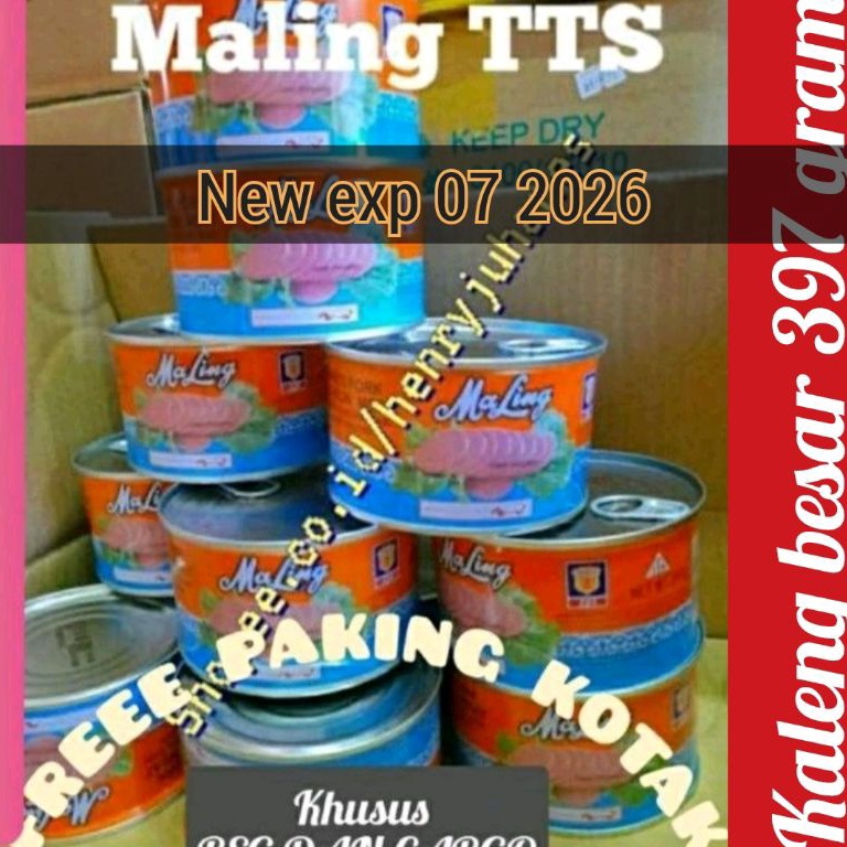 

Buruan Serbu 397 MALING TTS CANNED HAM PORK LUNCHEON MEAT maling babi daging babi kaleng ukuran kaleng besar