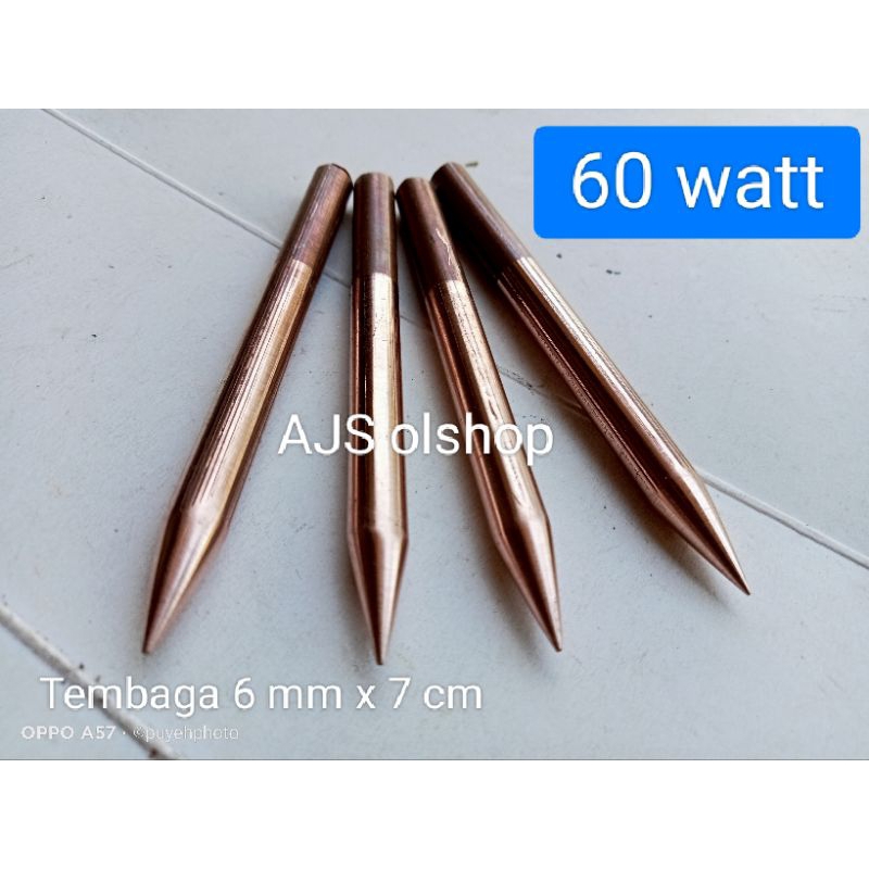 Mata solder / ujung solder 6 mm, tembaga asli.