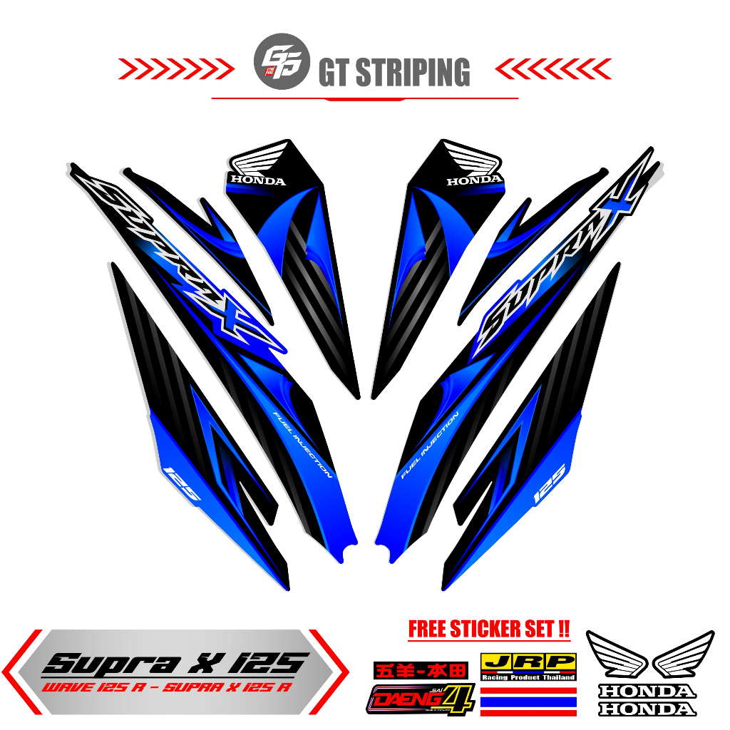STRIPING SUPRA X 125 MTF 32 / STRIPING MURAH / COD /STIKER STRIPING VARIASI MOTOR SUPRA X 125 R / SU