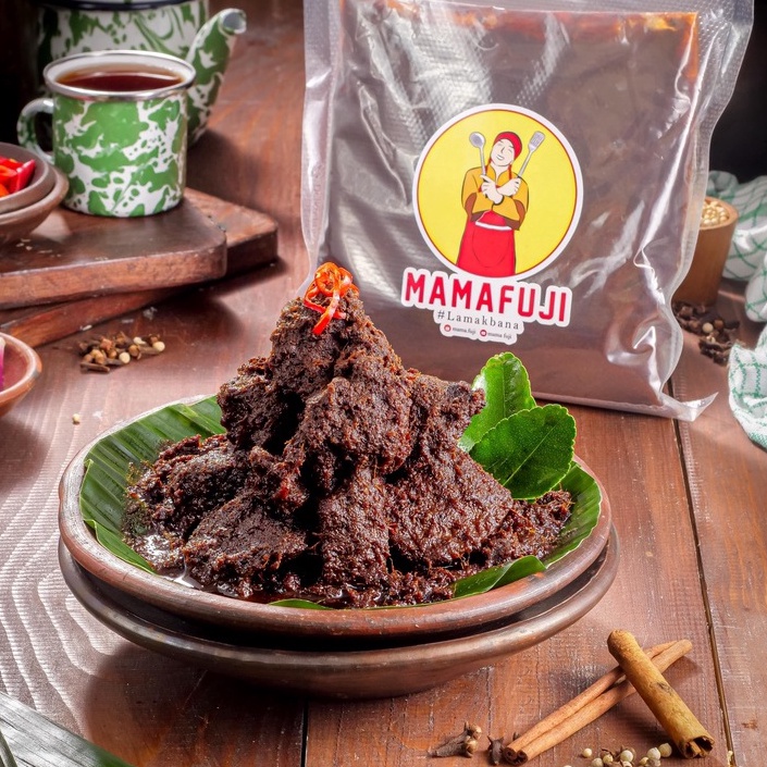 

New Stock Mamafuji Rendang Padang Asli 7gr Ukuran Besar