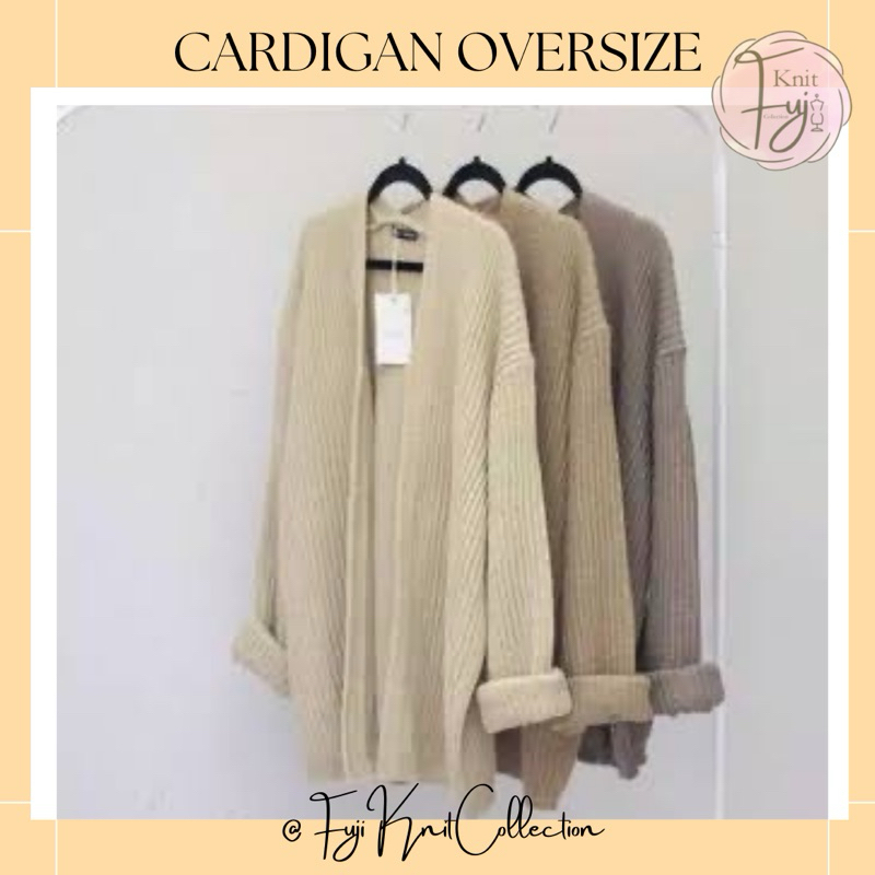 Cardigan Oversize Rajut / Cardigan Rajut Premium / Cardigan Rajut Bershka / Rajut premium