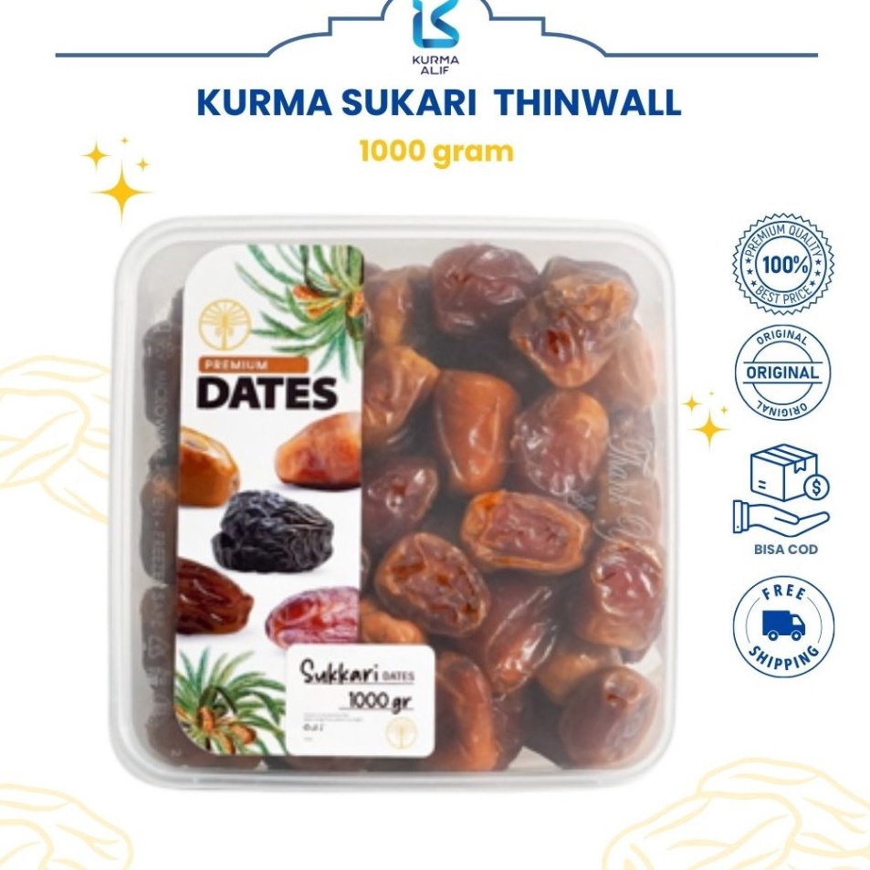 

Murah Banget Kurma Sukari Thinwall 1 Kg Kurma Raja Basah Premium Quality