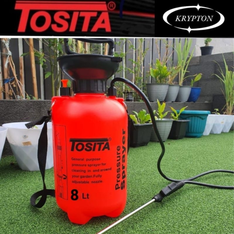 Tosita Sprayer Semprotan Tabung 8 Liter Anti Pecah - Alat Semprot Pertanian