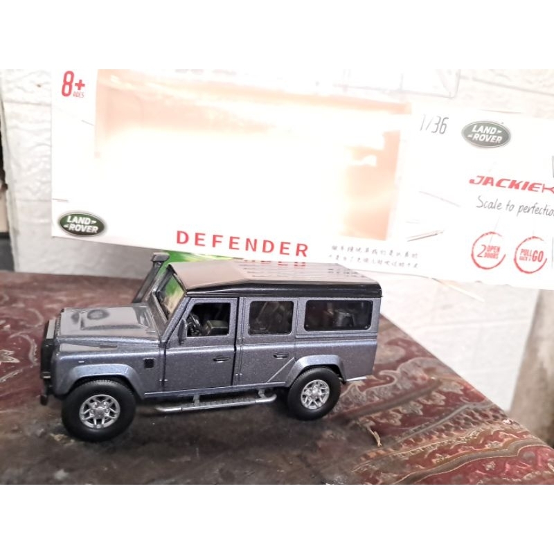 Diecast land Rover defender jackiekim classic miniatur car mobil jeep koleksi 1:36 cocok dijadikan p