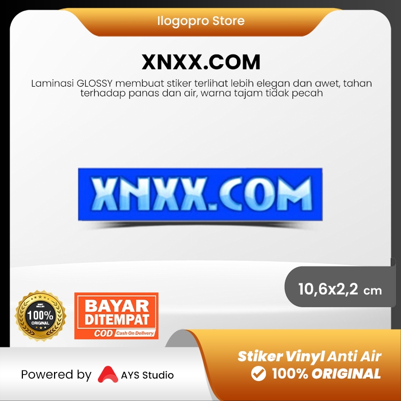 

Stiker Film Hiburan Dewasa Vinyl Anti Air Glossy - XN XX