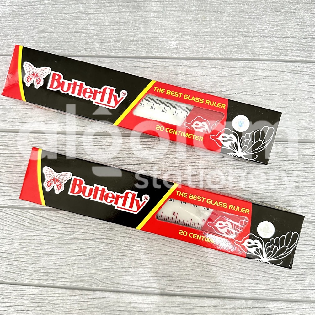 

ART T46G SATU LUSIN 12 PCS Penggaris Butterfly 2 Cm
